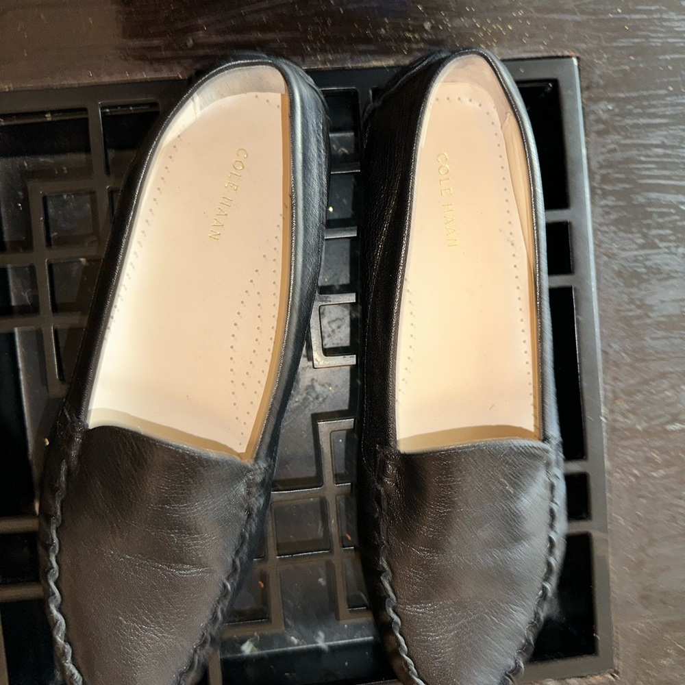 Cole Haan Black Leather Loafers